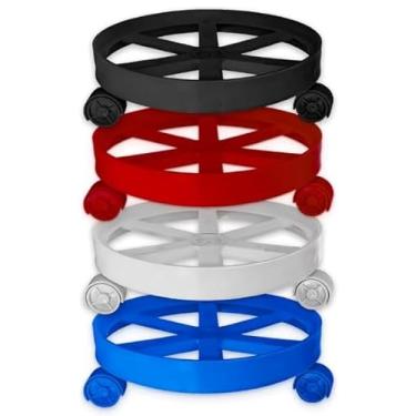 Imagem de Suporte Para Botijão de Gás/Água/Plantas Com Rodinhas (10, AZUL)
