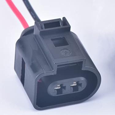Imagem de DECKBU Conector de chicote elétrico automotivo impermeável de 2 pinos 3,5 mm 1J0973722 para VW Jetta Golf GTI MK4