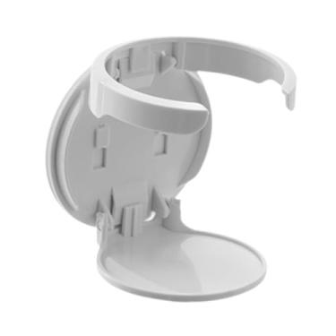 Imagem de Bothyi Porta de copo montado na parede, rack de garrafa de água, portátil versátil portador de bebida dobrável, rack de xícara de garrafa para casa, Branco