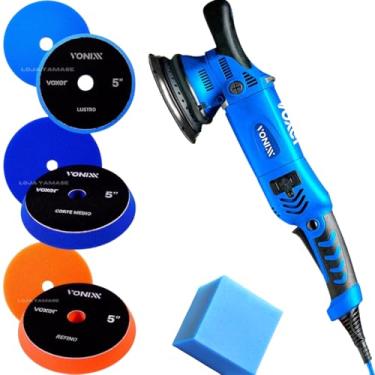 Imagem de Kit Politriz Roto Orbital 5" Polegadas Voxer Vonixx 15mm 110v + Boinas Corte Refino Lustro Vonixx