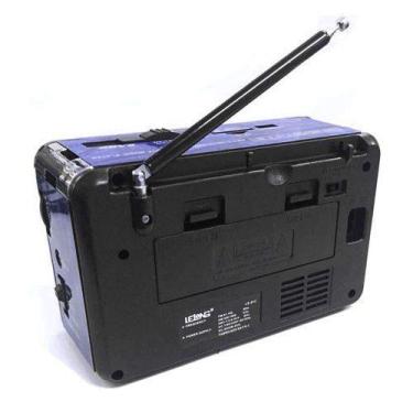 Imagem de Rádio AM FM Retro SD/TF/USB Le-613 - DHJ, Azul, Unico