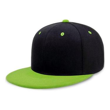 Imagem de Boné Aba Reta Liso Barato Básico Snapback Ajuste Lindo D+ - BASIC COTT