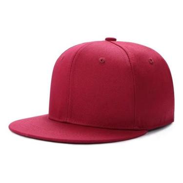 Imagem de Boné Aba Reta Liso Barato Básico Snapback Ajuste Lindo D+ - BASIC COTT