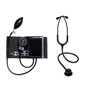 Imagem de Esfigmomanômetro E Estetoscópio Bic Preto