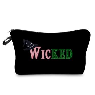 Imagem de Livel lhood WICKED Bolsa de maquiagem linda pequena bolsa organizadora com zíper bolsa de cosméticos bruxa e princesa presente de aniversário para mulheres amigas, hzz18094, Small