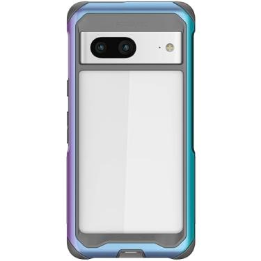 Imagem de Ghostek Capa ATOMIC Slim Pixel 7 (6,3 polegadas) - Amortecedor de alumínio transparente, proteção resistente à prova de choque, prismática