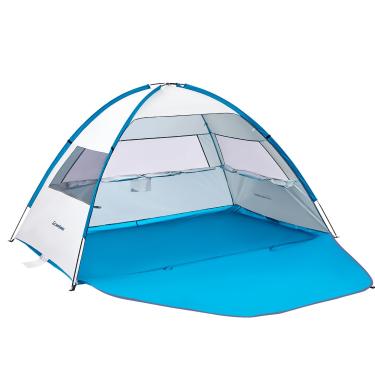 Imagem de EchoSmile Tenda De Praia Com Proteção Solar E Para 3/4 Pessoas, Cabana Portátil Pessoas