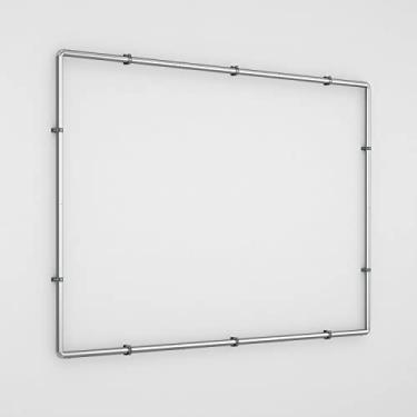 Imagem de TANG Molduras Externas Para Montagem Em Parede Banners, Suportes Pôsteres Outdoors, Cenários, Montagens De Molduras, Anúncios, Banners Exibição, Tensão Elástica, Aço Inoxidável, 4'X8'
