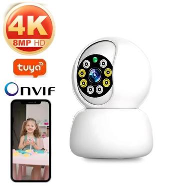 Imagem de 4K 8MP WiFi Câmera IP Sem Fio Interna Tuya Smart Home AI Detect Monito