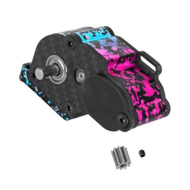 Imagem de RCHuiWow LCG Center Gearbox Transmission Box Upgrades Part for Axial SCX10 SCX10 II 90046 90047 1/10 RC Crawler Car,Aluminum Middle Transmimssion Gearbox,Colorful