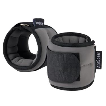 Imagem de AceSpear Conjuntos de pesos de tornozelo para homens, mulheres e crianças, 450 g, 1,4 kg, 1,8 kg, 2,3 kg, pesos de perna, braço, pulso, academia, para exercícios de pé, treino, caminhada, corrida