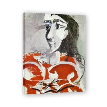 Imagem de Busto de mulher Murais de Diego Rivera – Arte de realismo socialista mexicano, muralista do século 634, coleção clássica do museu de Nova York para decoração de casa 80 x 104 cm