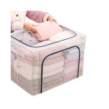 Imagem de Caixa Organizadora Multiuso, 100 Litros, 59 x 41 x 39 cm, PVC e Poliéster