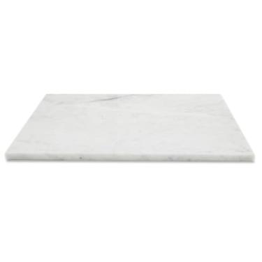 Imagem de Diflart Branco Natural com Carrara de Veia Cinza Bianco Mármore com Queijo e tábua de cortar 40,64 x 50,80 x 0,15 cm