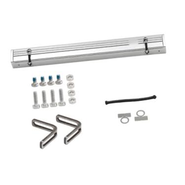 Imagem de YIJU Tenda lateral de teto de carro RC, escala 1/18, toldo de metal resistente ao desgaste, acessórios para carro de controle remoto de esteira rolante e, Prata