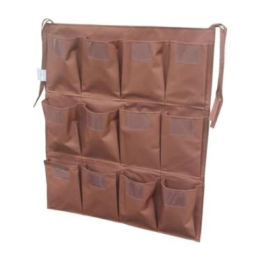 Imagem de Bothyi Saco de carrinho de limpeza, saco para suprimentos de limpeza, grande capacidade com bolsos, organizador, de lixo, sacos de zeladoria para, 12 Bolsos