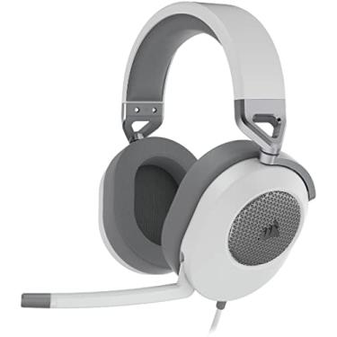 Imagem de Headset Gamer Corsair HS65 SURROUND, Som Surround 7.1, Drivers 50mm, Múltiplas Plataformas, Branco - CA-9011271-NA