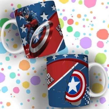 Imagem de Caneca capitão américa Personalizada INFANTIL(Cartoons) - loja dinka