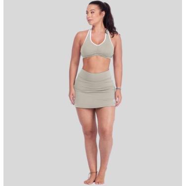 Imagem de Conjunto Esportivo Feminino Top Drapeado Short Saia Mini - ARUNA SUN, 