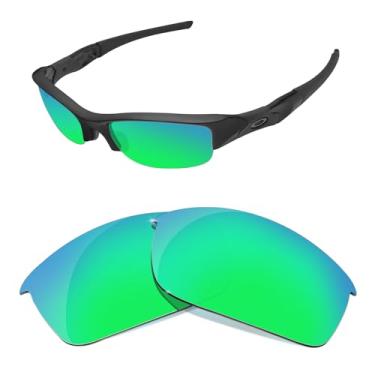 Imagem de HiCycle2 Lentes de óculos de sol de substituição para óculos de sol Oakley Flak Jacket espelhadas polarizadas - Várias opções, Verde