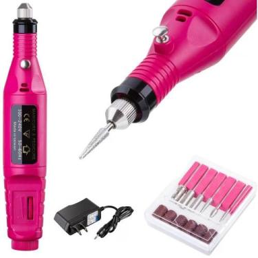 Imagem de Lixadeira Elétrica Profissional De Unha Acrigel Porcelana - Vitrine Or