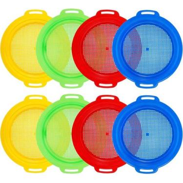 Imagem de Sand Sifter Sieves Suwimut, pacote com 8, para brinquedos de praia par
