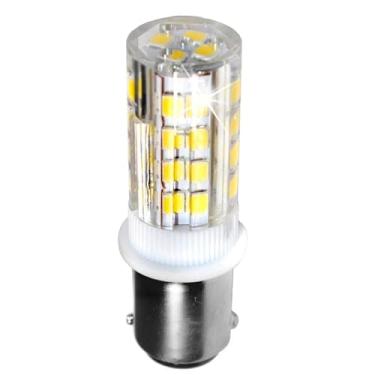 Imagem de HQRP Lâmpada de LED Ba15d com base de baioneta de contato duplo, branco frio 6300-7000K 32 LEDs SMD 12-24 volts CC, luz de navegação e âncora, luzes internas para trailer, trailer de barco marítimo
