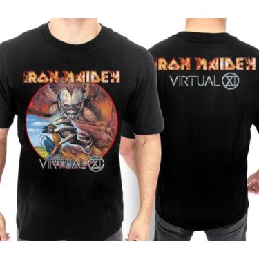 Imagem de Camiseta Iron Maiden Of0099 Consulado Do Rock Oficial Banda, G, Preto