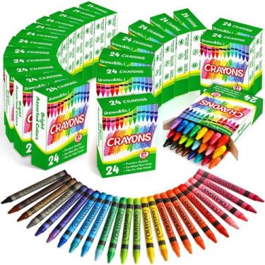 Imagem de Crayons Uranus & No.1 Bulk, 24 unidades x 24 pacotes, cores variadas -