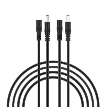 Imagem de SIM&NAT 20Awg 10 Pés 2,1 Mm X 5,5 Mm, Cabo De Extensão Cc Macho Para Fêmea, Adaptador Tomada Alimentação, Plugue Cilíndrico, Câmera Segurança Cctv, Dvr, Hdd, Fita Led, Pacote Com 2