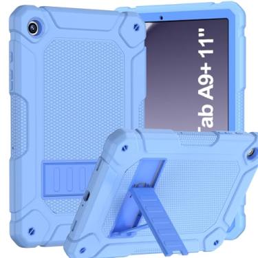 Imagem de BMOUO Capa para Samsung Galaxy Tab A9+ Plus de 11 polegadas 2023 (SM-X210/X216/X218), capa protetora resistente à prova de choque para tablet Samsung Galaxy Tab A9+/A9 Plus, azul