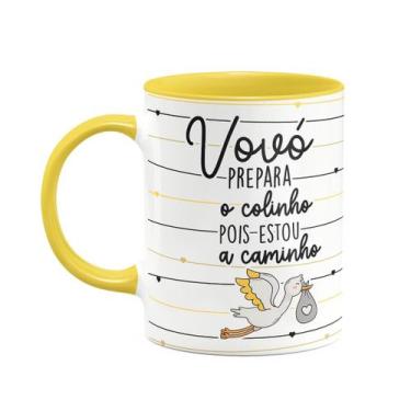 Imagem de Caneca - Vovó prepara o colinho, estou a caminho! B-yellow - JPS INFO