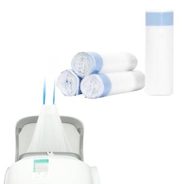 Imagem de DOEL 60 sacos de areia para gatos com cordão para a maioria das caixas de areia autolimpantes, forros de caixa de areia para gatos, sacos de lixo de gatos substituídos, sacos de lixo de animais de