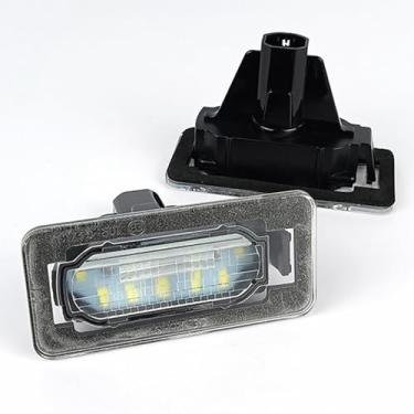 Imagem de Yankok Luzes de placa de licença LED compatíveis com Toyota Corolla 2014–2019 11ª geração E170 L LE LE S SE XSE ZRE172 6000K substituição de lâmpada branca