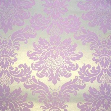 Imagem de Toalha de Mesa Redonda em Jacquard Medalhão Lilás com Prata - 2,80m - 