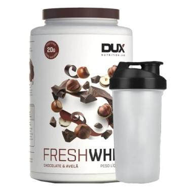 Imagem de Combo Fresh Whey 900g Chocolate Belga e Avelã + Coqueteleira - Dux Nutrition