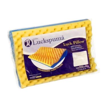 Imagem de Travesseiro Espuma Luck Pillow Cervical Anatômico P/fronha 50x70 (55x40x12) - Luckspuma