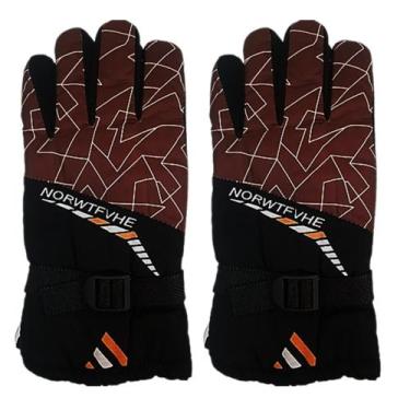 Imagem de Luvas Forrada Ajustável Para Motociclismo Frio Inverno Impermeável Mar