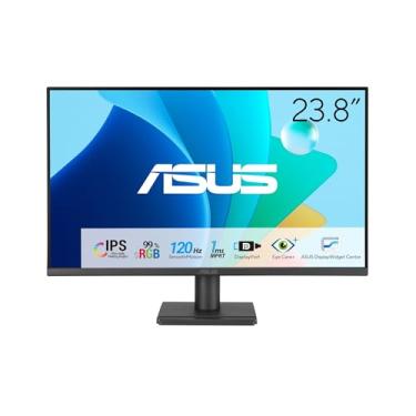 Imagem de ASUS Monitor de cuidados oftalmológicos 1080P de 61.0 cm (VA249QG) - IPS, Full HD, 99% sRGB, sem moldura, 120Hz, sincronização adaptável, 1ms, alto-falantes, HDMI, DisplayPort, VGA, pouca luz azul