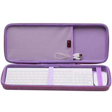 Imagem de XANAD 75% capa de teclado com 84 teclas, capa para teclado Keychron K2 versão 2/K2/Q1/V1, ASUS ROG Azoth 75%, Aula F75 Pro, Redragon K673 Pro (roxo) - Interior: 43,4 x 15,5 x 3,3 cm