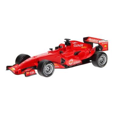 Imagem de Carro De Corrida Fórmula 1 Vermelho Fricção Escala 1:18 Com Luz E Som 