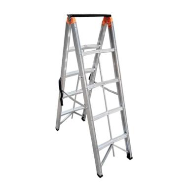 Imagem de Escada Palito Dobrável 4 Degraus Bilateral em Alumínio - Conthey