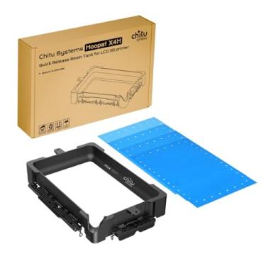 Imagem de Chitu Systems Cuba de resina de liberação rápida Hoopat X4H para impressoras 3D ELEGOO Saturn 4 Ultra 16K com 3 peças de filme de liberação PFA pré-furado, troque em 1 minuto para facilitar a