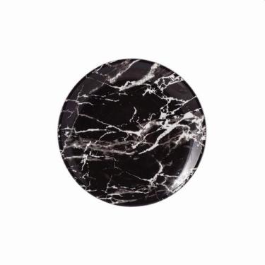 Imagem de Prato Fundo 22cm Porcelana Schmidt - Dec. Ônix Negro 2394, 2394, 22