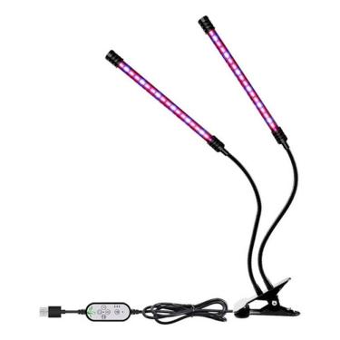 Imagem de Luz Led Dupla Para Crescimento Plantas Estufa Luminaria