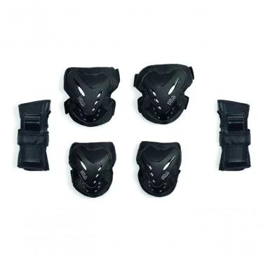 Imagem de Kit De Proteção Infantil Para Patins Skate Bike Patinete Rosa Ou Preto Xxp - Preto