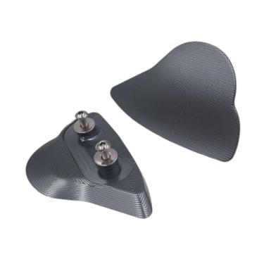 Imagem de Generic 2 peças Mirror Block Off Placas Acessórios de motocicleta estável Substituição resistente Covernath, Cinza