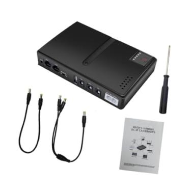 Imagem de Generic Mini UPS Backup Backup Backup Fonte de alimentação Adaptador duplo portas de saída dupla 5v 9V 12V MultiProsse Fort Control System Home