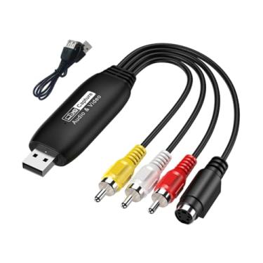 Imagem de Generic Rca para USB 2.0 Vídeos Captura Placa de Captura de Vídeos Dispositivo 1080P USB Vídeos Captura Cabo Adaptador para Jogos de para PC, Macho
