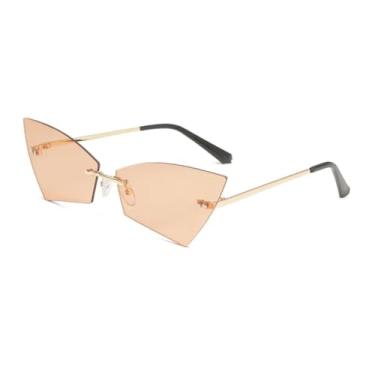 Imagem de Óculos de sol gatinho sem armação femininos (C1)